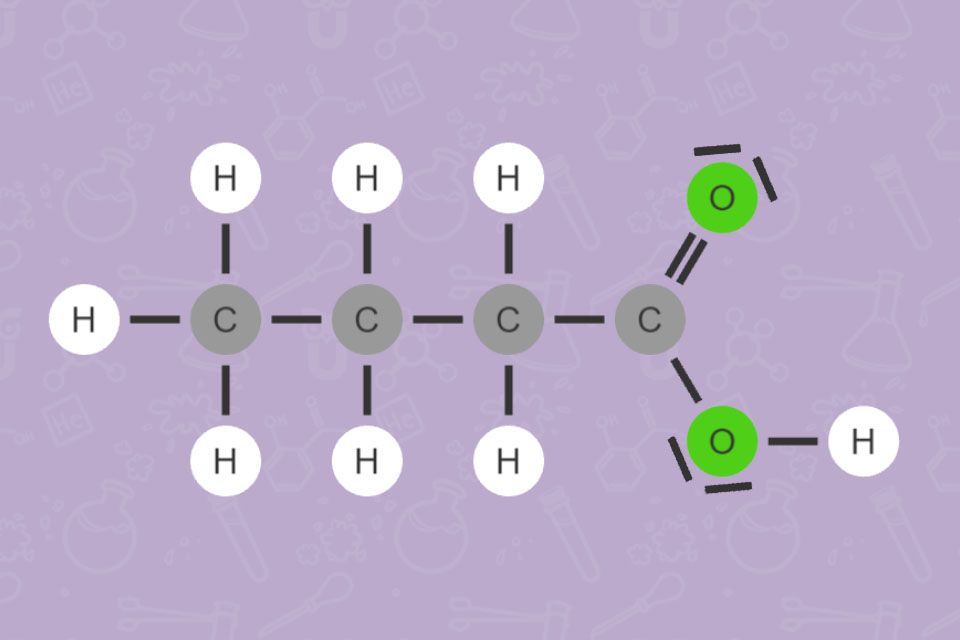 Strukturformel Buttersäure