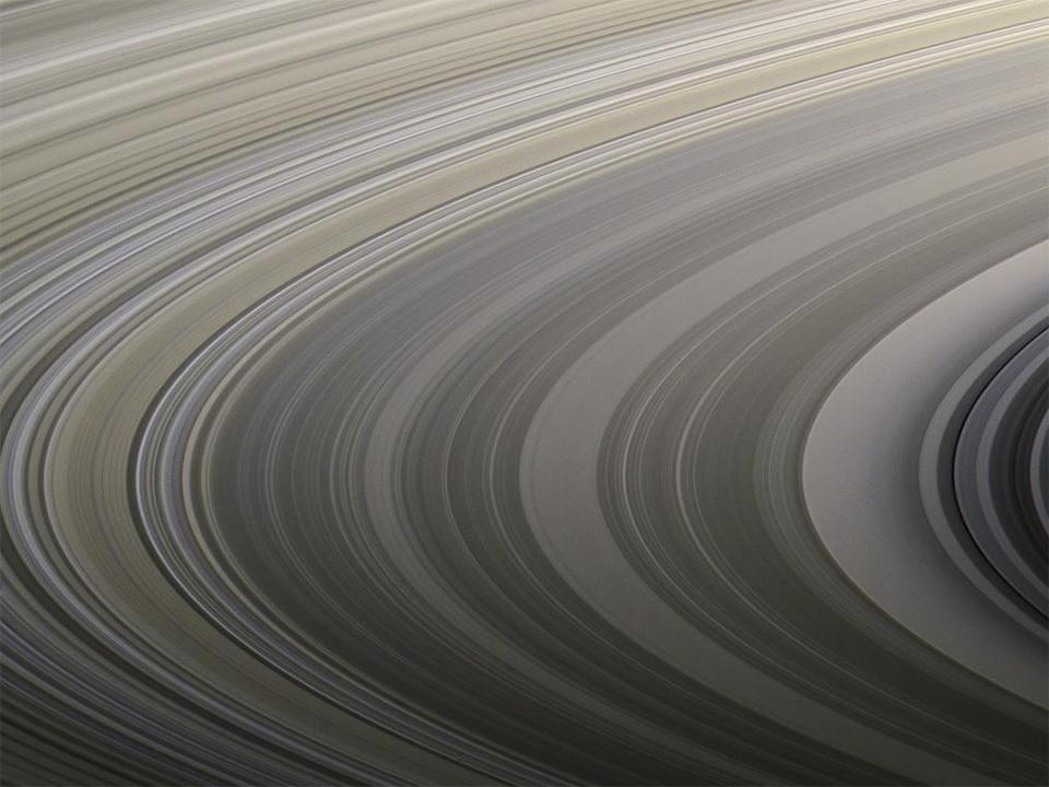 Aufnahme der Saturnringe von der Sonde Cassini
