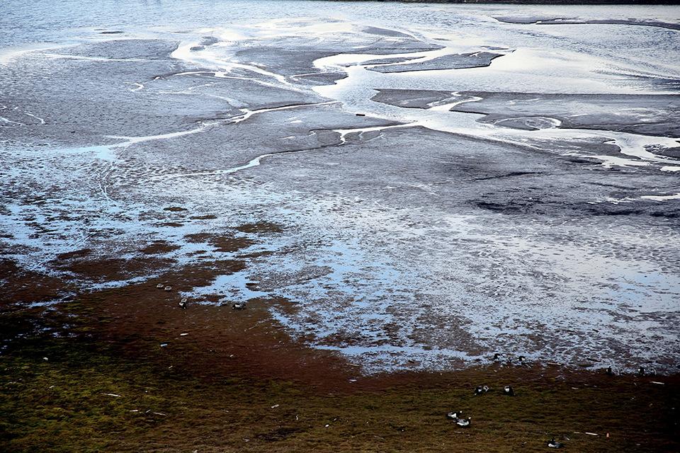 Bild einer auftauenden Permafrost-Landschaft