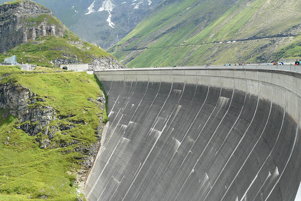 Staumauer bei Kaprun