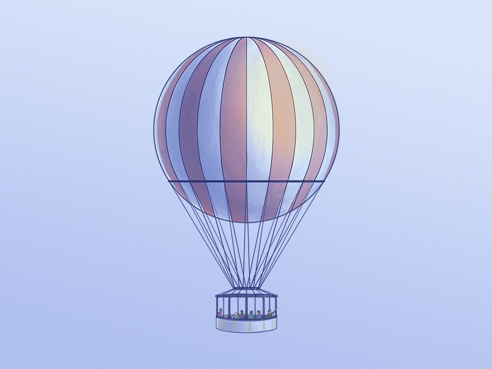 Heißluftballon