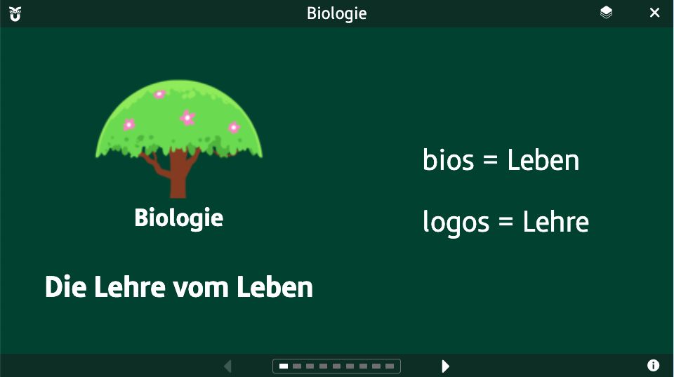 So fängt Biologie an.